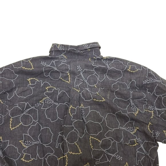 Vintage Aloha Days Hawaiian Shirt Casual Button Down Cotton Hibiscus Blue M - Picture 11 of 15